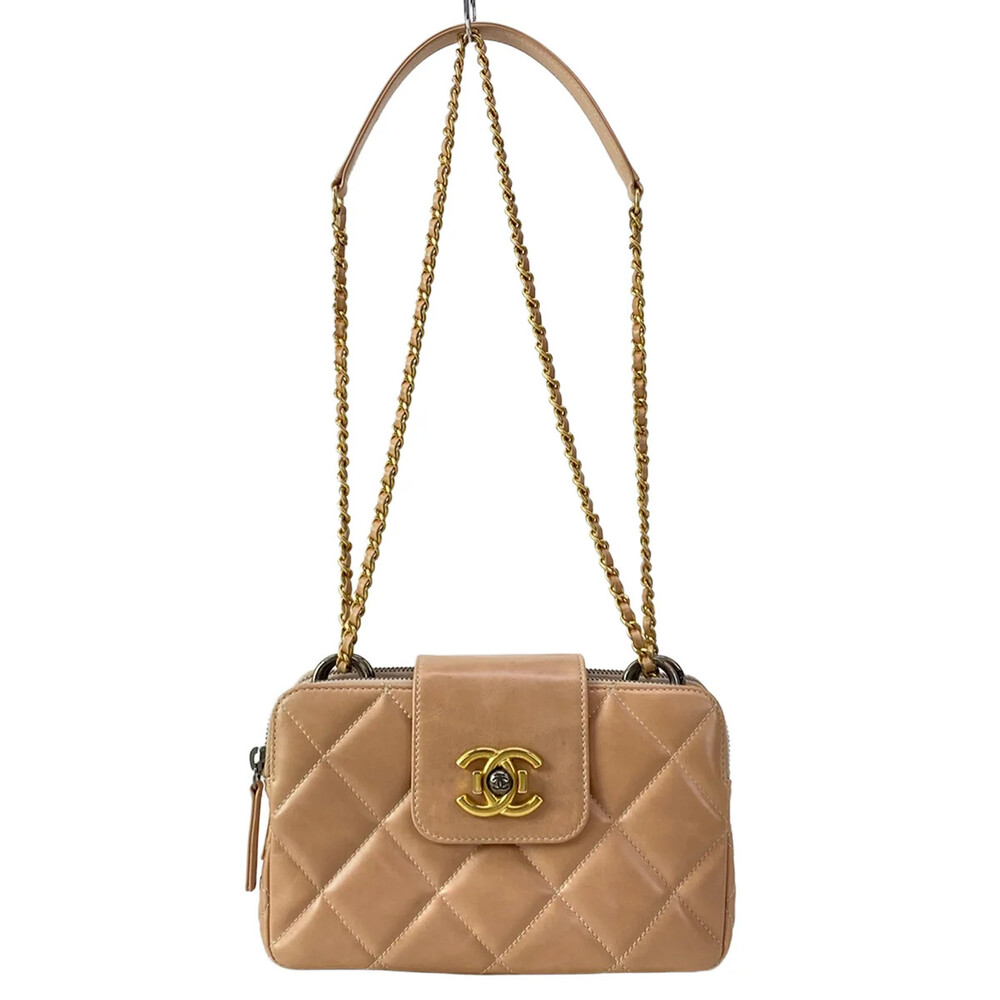 Chanel Coco Boy Pink Beige Lambskin #349503C24B